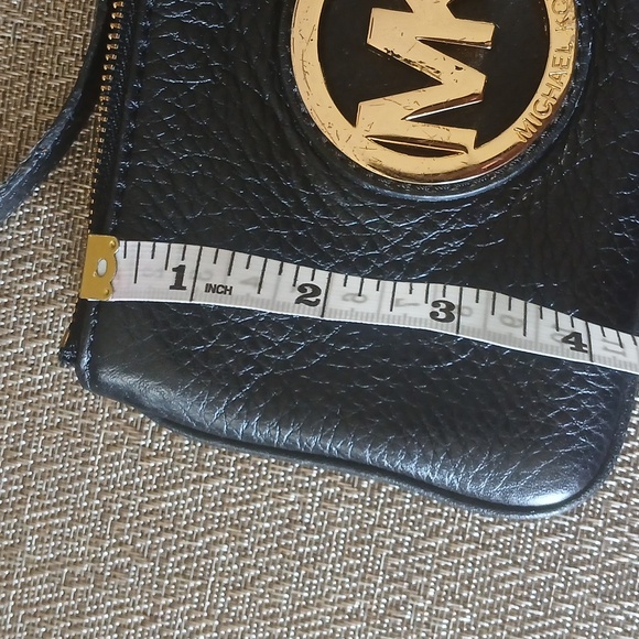 Michael Kors Black Leather Wristlet - Picture 5 of 5
